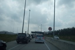 Pintu Tol Natar Lampung sepi pemudik
