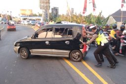 Polisi: Arus lalu lintas di Mengkreng padat