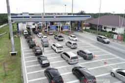 Arus balik, begini penampakan lalu lintas di jalan tol Medan-Binjai