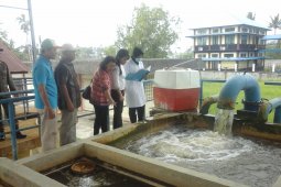 Intake PDAM Singkawang mengalami kekeringan