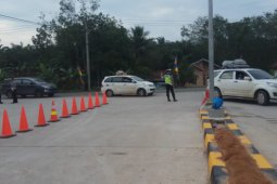 Kendaraan pemudik masih ramai dipintu tol Simpang Pematang