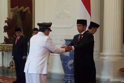 Joko Widodo inducts Djunaidi as Lampung Governor, Chalim as Deputy Governor