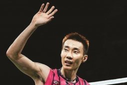Salam perpisahan untuk Lee dari  atlet badminton internasional