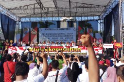 Warga Sidoarjo  antusias ikuti deklarasi tolak kerusuhan
