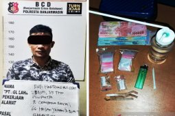 Polisi gerebek rumah pengedar sabu di wilayah Cempaka Raya