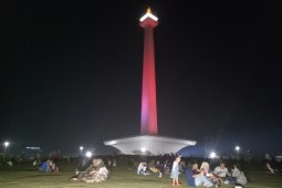 Kawasan HI padat, warga Jakarta pilih rayakan HUT Jakarta di Monas