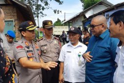 Kapolres Binjai dampingi Komisi IX DPR-RI ke lokasi kebakaran pabrik mancis