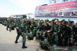 Satgas Pamtas RI-Malaysia tiba di Mahulu