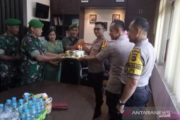 Kejutan Dandim ke Polres Bangka dalam  acara HUT Bhayangkara 73