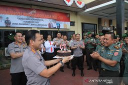 Dandim sambangi Polresta Banjarmasin ucapkan HUT Bhayangkara
