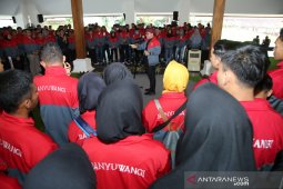 Shalawat iringi pemberangkatan kontingen Banyuwangi menuju Porprov Jatim