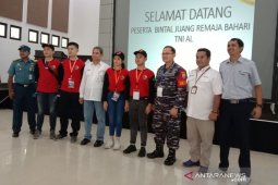 595 siswa bintal juang remaja bahari TNI AL kunjungi PT Timah