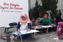 Puluhan siswa Bangka Barat ikuti lomba menggambar tokoh Republik