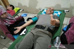 ASN Antri Donor Darah Dikantor Satpol PP