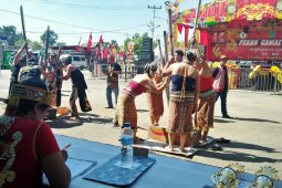 Lomba "Numbuk Padi" meriahkan gawai di Sintang