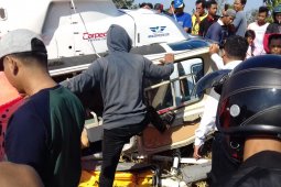 Helikopter angkut tiga WNA jatuh di luar pagar Bandara Lombok