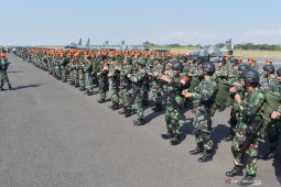 Latihan manuver Angkasa Yudha