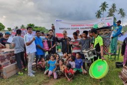 Pertamina MOR VIII salurkan bantuan untuk pengungsi di Halsel