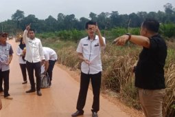 Ruas Jalan Sridadi-Senami Batanghari mulai diperbaiki