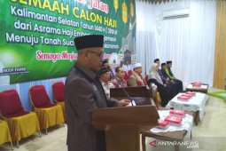 Pemberangkatan JCH di embarkasi Banjarmasin sudah selesai