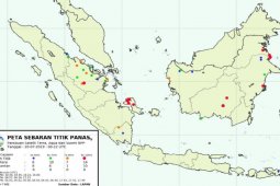 Minggu (21/7), tak ditemukan titik panas di Jambi
