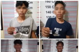 Polres Langkat ringkus empat tersangka pemilik narkotika