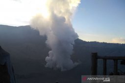 Tangkuban Perahu erupts, flights run normally