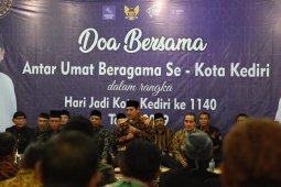 Pemkot gelar doa bersama antarumat beragama di hari jadi Kediri