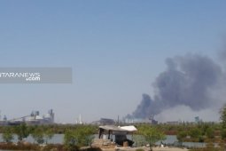 Gudang Phonska Petrokimia Gresik terbakar
