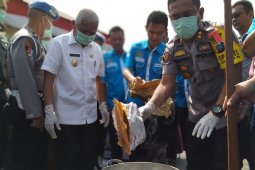Kapolres Asahan bersama forkopimda musnahkan sabu