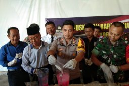 Kapolres musnahkan sabu-sabu senilai Rp1 miliar