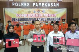 Sepuluh tersangka narkoba diringkus polisi Pamekasan