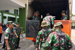 Danrem terjunkan puluhan prajurit bantu padamkan kebakaran lahan di Kumpeh