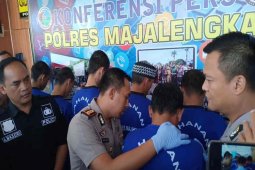 Polres Majalengka tangkap enam pengedar narkoba dari lima kasus