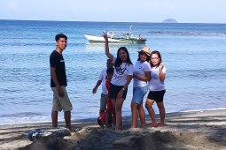 Pantai Lumintang salah satu potensi wisata Minahasa Tenggara