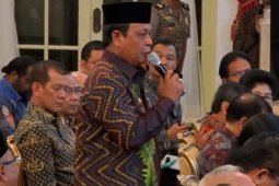 Di hadapan presiden Paman Birin sampaikan solusi atasi Karhutla