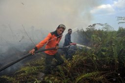 Upaya pemadaman karhutla Muarojambi gelar penyekatan kepala api