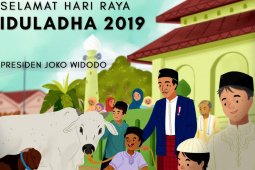 Presiden Jokowi sampaikan selamat Idul Adha 1440 H