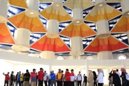 Wapres JK tinjau pembangunan masjid 99 kubah