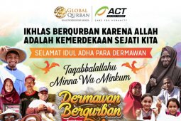 Global Qurban-ACT sebarkan kemanfaatan kurban di Indonesia dan dunia