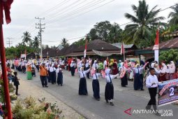 Pawai karnaval Angkola Muara Tais meriah