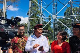 Bupati Bangli resmikan pembangunan menara telekomunikasi di Kintamani