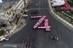 Detik-detik kemerdekaan, konsorsium BUMN gelar kirab bendera merah putih
