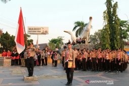 Pramuka meriahkan kemerdekaan melalui kirab dan gelar senja