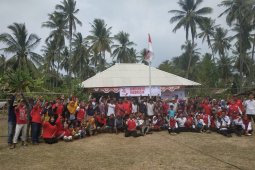 PMI dan korban tsunami Banten gelar perayaan Hari Kemerdekaan RI