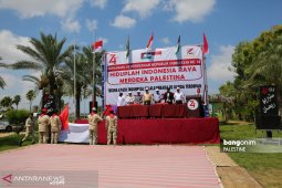 Rakyat Palestina ikut rayakan HUT Proklamasi RI 2019 di Jalur Gaza