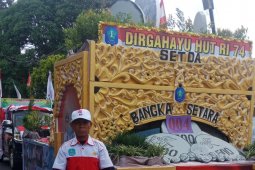 219 peserta ramaikan pawai Karnaval HUT ke-74 RI di Bangka