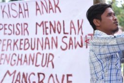 Suarakan dugaan penghancuran mangrove di Madina, gerakan peduli lingkungan diancam pidana