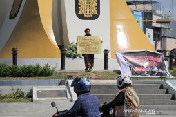 Perempuan Gayo aksi tunggal tolak tambang emas PT LMR