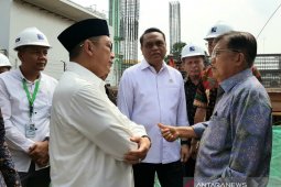 Wapres JK tinjau proses pembangunan UIII, Kantor DMI dan Masjid Istiqlal